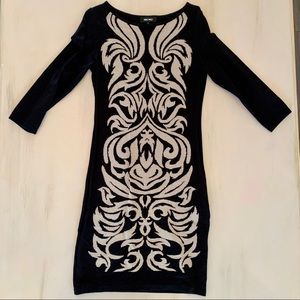 Black Damask Nine West Dress